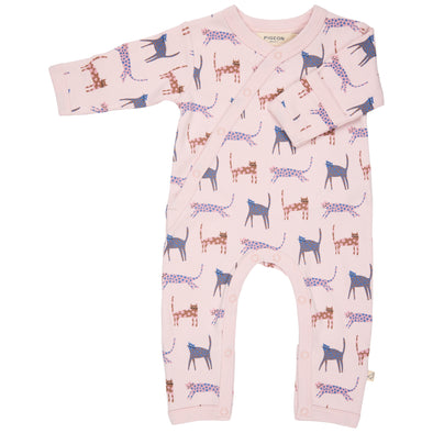 Pigeon Organics Big Cats Kimono Style Sleepsuit