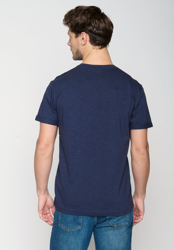Greenbomb Animal Bear Bike Roll Navy T-shirt
