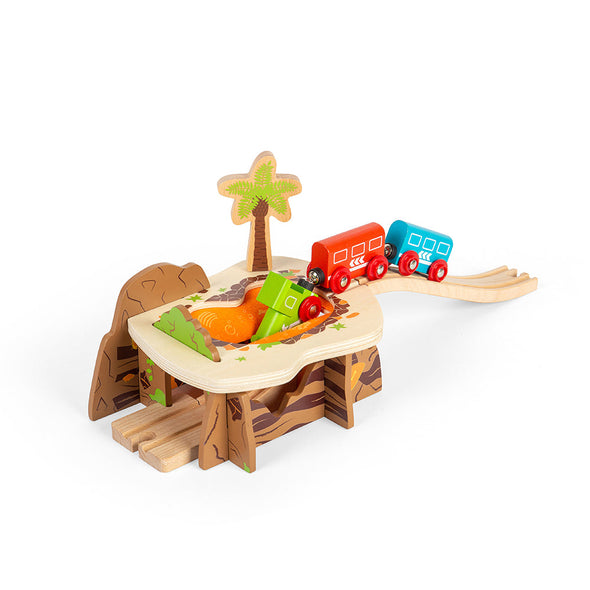 Bigjigs Lava Pit Train Set Accessory - FSC-certified