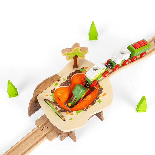 Bigjigs Lava Pit Train Set Accessory - FSC-certified