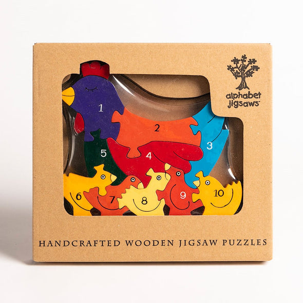 Alphabet Jigsaws Number Hen