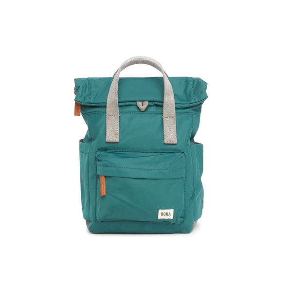 Roka Canfield B Teal Recycled Nylon Backpack - Medium