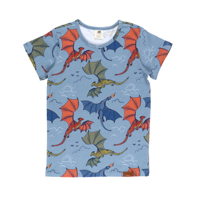 Walkiddy Colourful Dragons All Over Print T-Shirt