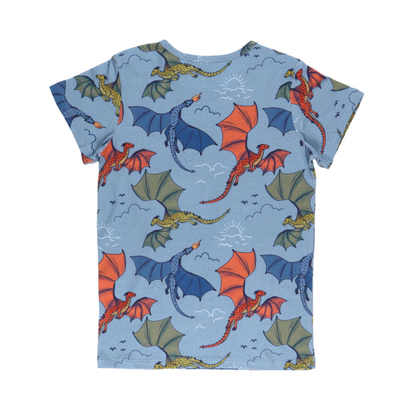 Walkiddy Colourful Dragons All Over Print T-Shirt