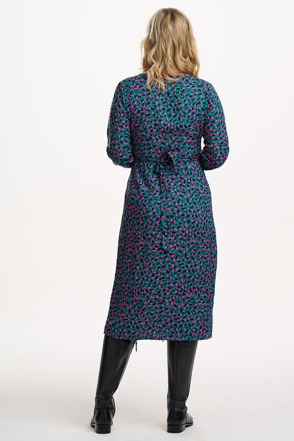 Sugarhill Brighton Zandra Green Midi Wrap Dress