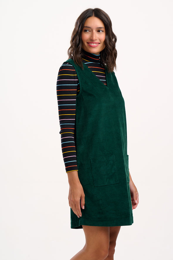 Sugarhill Brighton Kacy Green Cord Tunic Dress