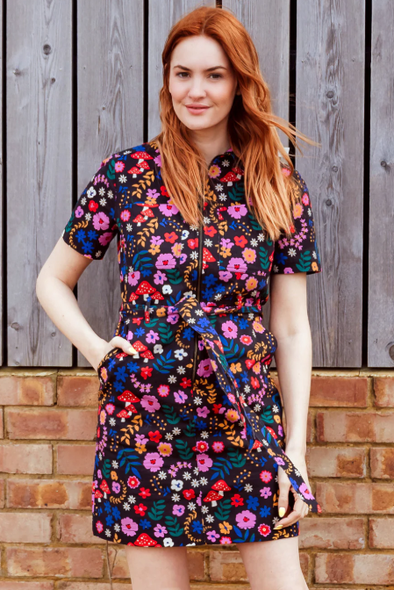 Sugarhill Brighton Tasha Floral/Toadstool Mini Dress