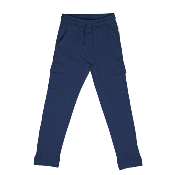 Maxomorra Navy Cargo Sweatpants