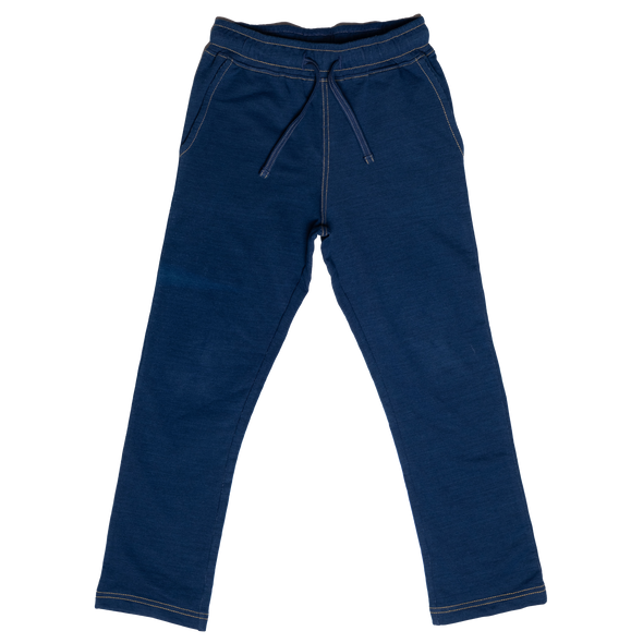 Maxomorra Indigo Wash Slim Sweatpants