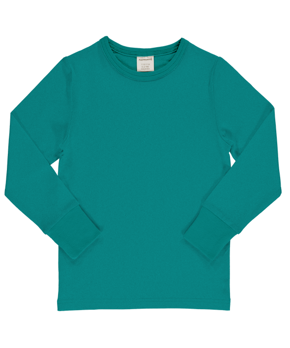 Maxomorra Petrol Long Sleeved Top
