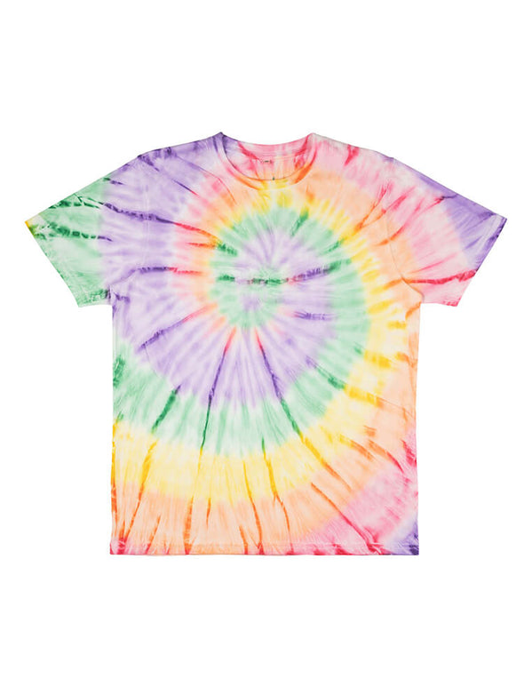 Rainbow Tie Dye Unisex Organic Cotton T-shirt - Adult