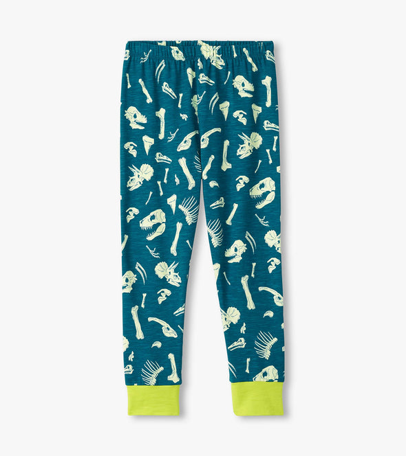 Hatley Dino Fossils Glow In the Dark Organic Cotton Pyjamas