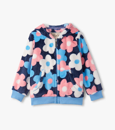 Hatley Big Flowers Fleece Hooded Jacket