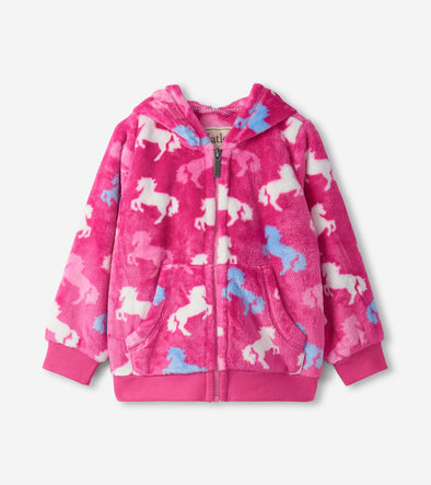 Hatley Beautiful Horses Fleece Hooded Jacket
