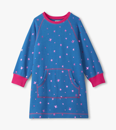 Hatley Foil Stars Sweatshirt Dress
