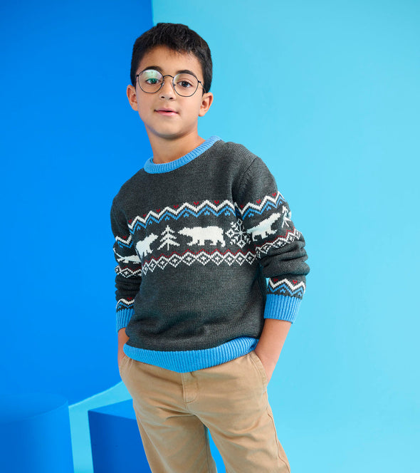 Hatley Polar Winter Crew Neck Jumper