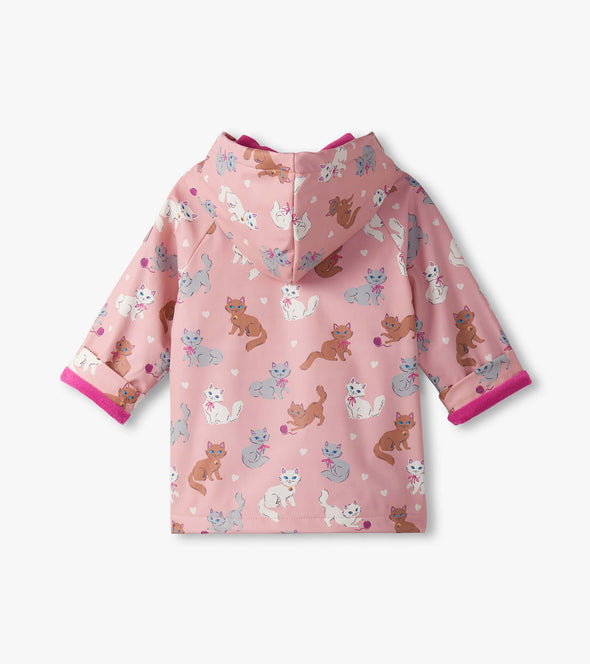Hatley Little Kitties Snap Lined Raincoat