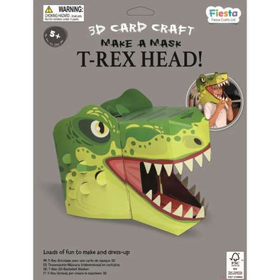 Fiesta Crafts T-Rex Head 3D Mask Card Craft Kit