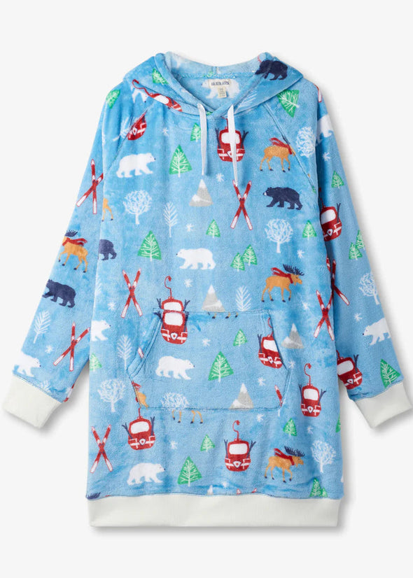 Little Blue House Vintage Ski Fleece Hoodie
