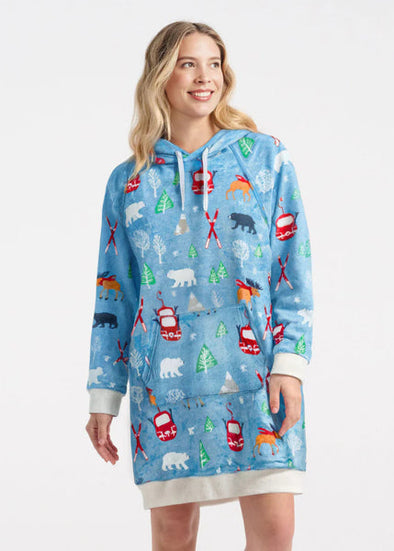 Little Blue House Vintage Ski Fleece Hoodie