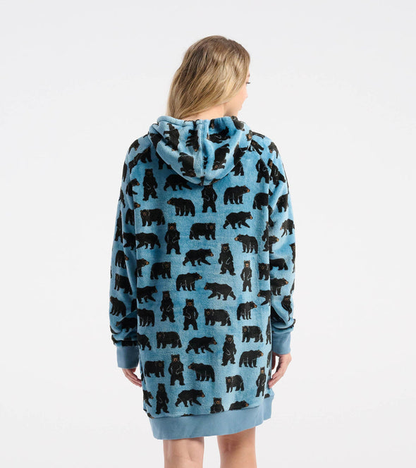 Little Blue House Wild Bears Adult Fleece Hoodie