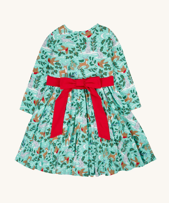 Frugi Festive Forest Party Skater Dress