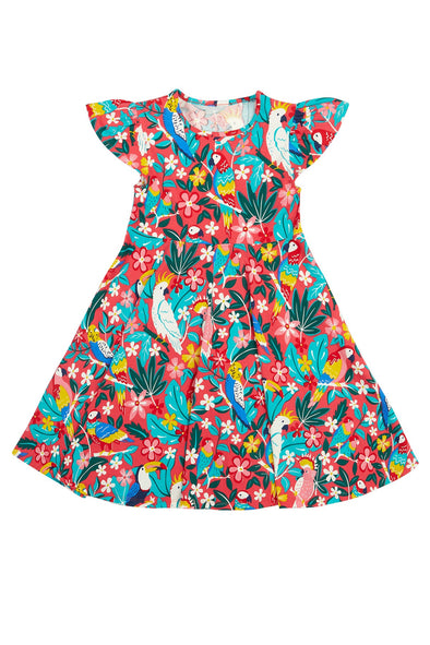 Frugi Birds of Paradise Morwenna Skater Dress