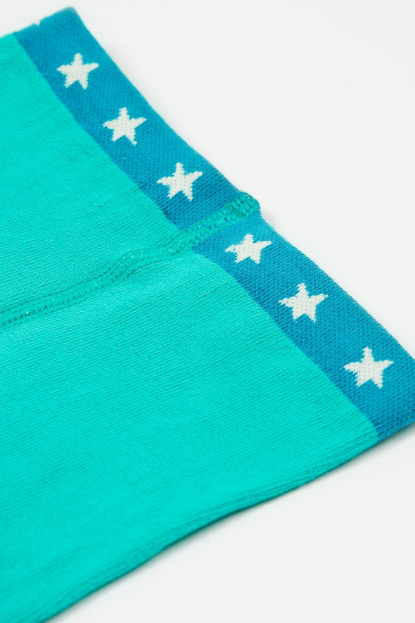 Frugi Pacific Aqua/Stars Norah Tights