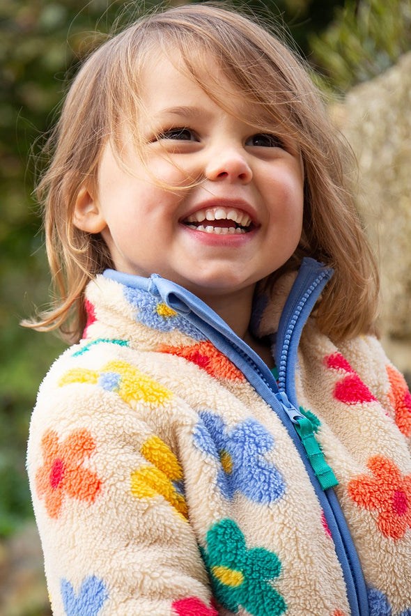 Frugi Flower Pop Ted Fleece Jacket