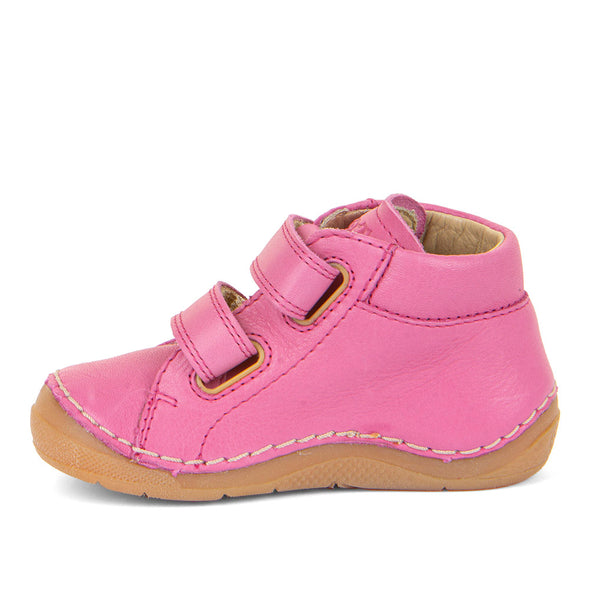 Froddo Paix Velcro Fuchsia Ankle Boots With Flower Detail