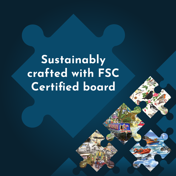 Bigjigs House of Puzzles Santa Switch on 1000 piece