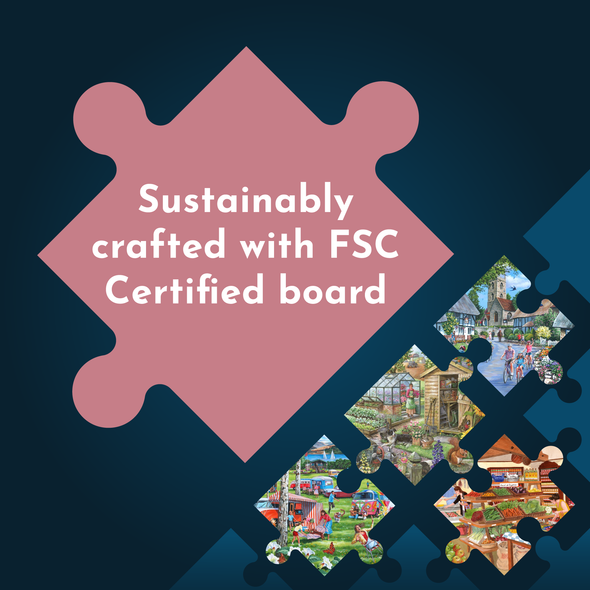 Bigjigs House of Puzzles Christmas is Coming 2 x  BIG 500 Piece Jigsaw Puzzles