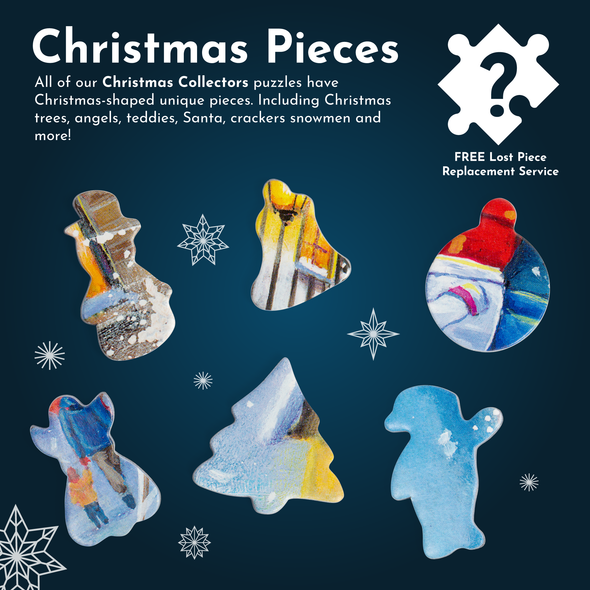 Bigjigs House of Puzzles Christmas Shopping 4 x 500 piece set