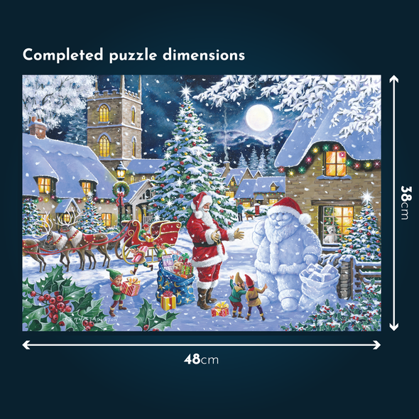 Bigjigs House of Puzzles Christmas Shopping 4 x 500 piece set