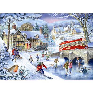 Bigjigs House of Puzzles Winter Games 1000 Piece Jigsaw