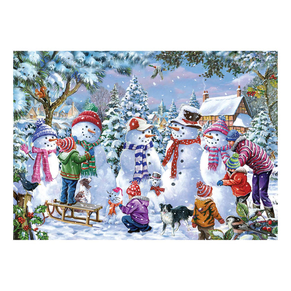 Bigjigs House of Puzzles Seven Silly Snowmen 1000 piece