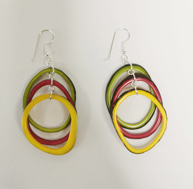La Tagua Manufactura Multicoloured Linaret Earrings