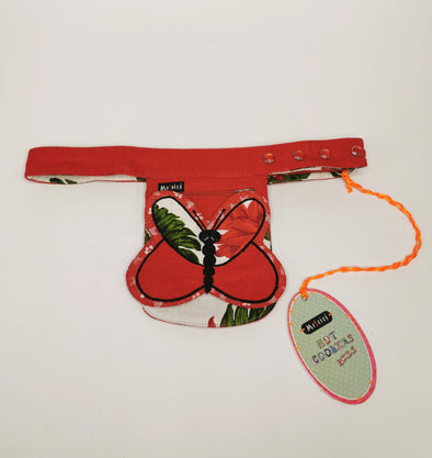 Moshiki Kids Butterfly Purse on a Belt - Red