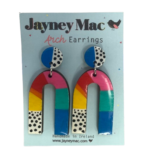 Jayney Mac Arch Wooden Earrings