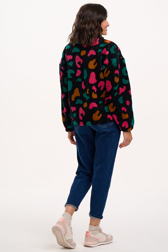 Sugarhill Brighton Harley Black/Multicolour Zip-Up Fleece