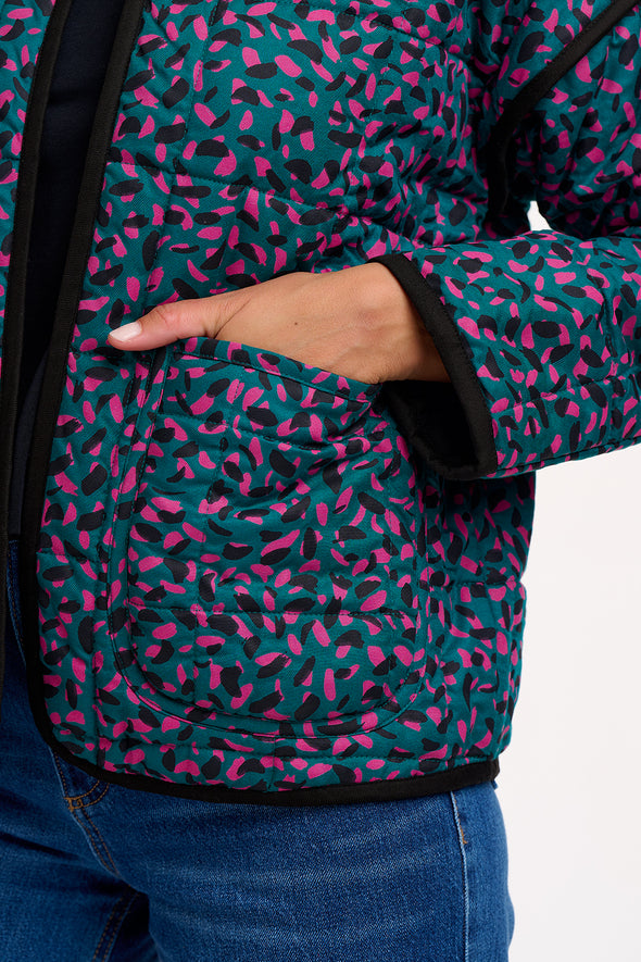 Sugarhill Brighton Elowen Green Quilted Jacket