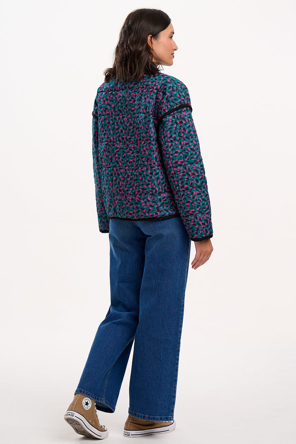 Sugarhill Brighton Elowen Green Quilted Jacket