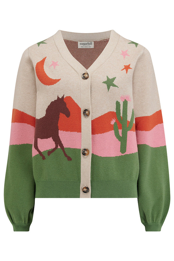 Sugarhill Brighton Oatmeal Desert Cowgirl Adrian Cardigan