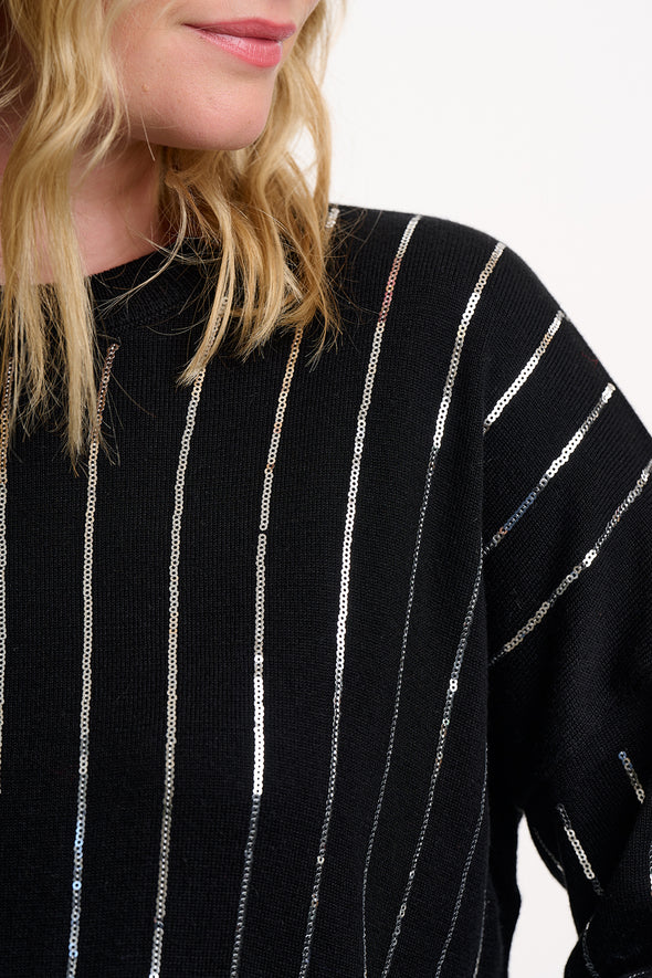 Sugarhill Brighton Anjali Silver Stripes Jumper