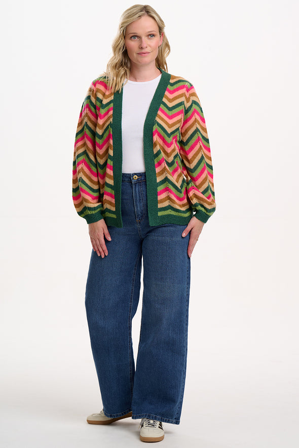 Sugarhill Brighton Bella Autumn Chevron Cardigan