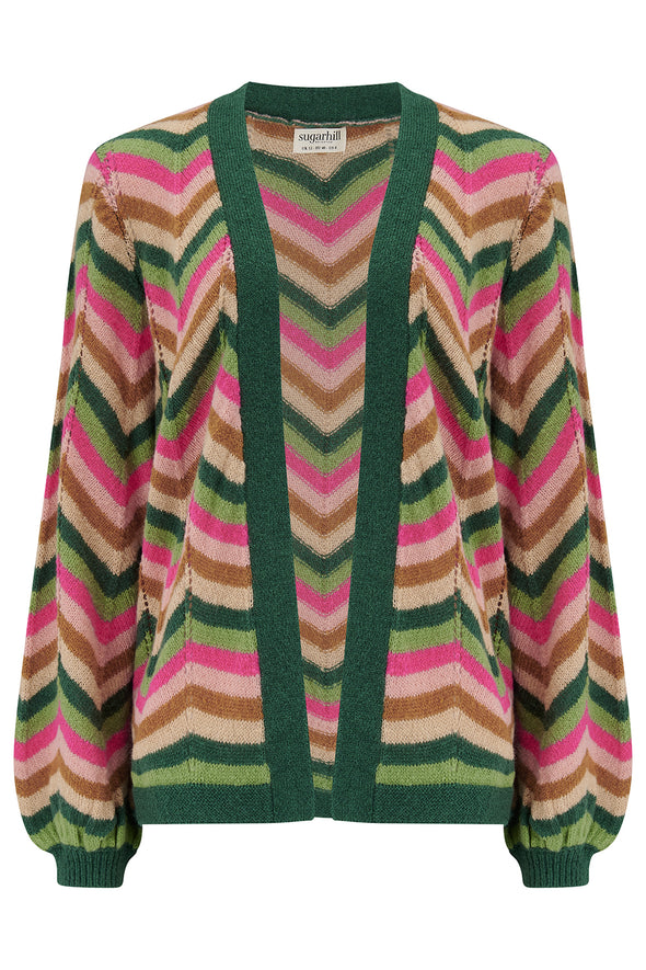 Sugarhill Brighton Bella Autumn Chevron Cardigan