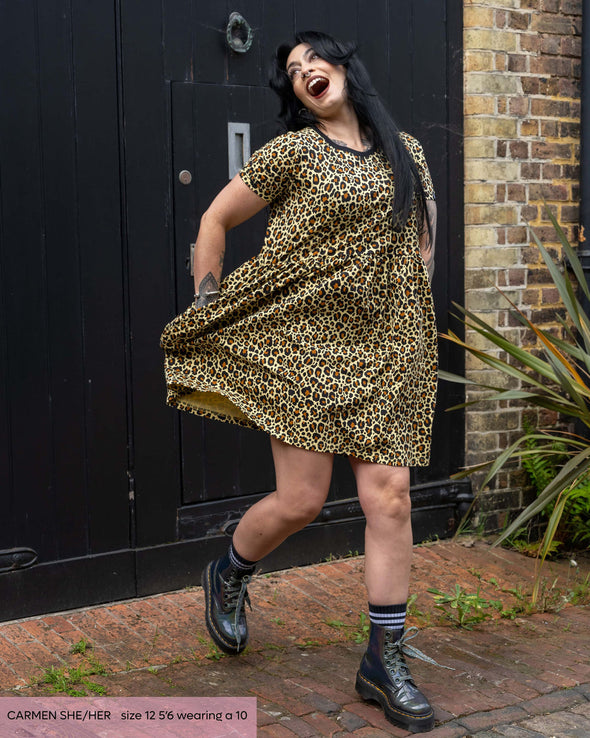 Rebel Romance Classic Leopard Smock Dress