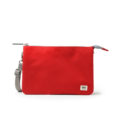 Roka Carnaby Mars Red Recycled Canvas Crossbody - XL