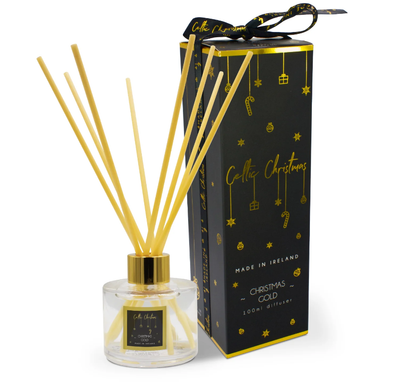 Celtic Candles Christmas Gold Reed Diffuser