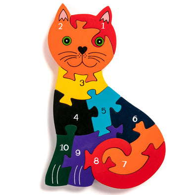 Alphabet Jigsaws Number Cat Jigsaw